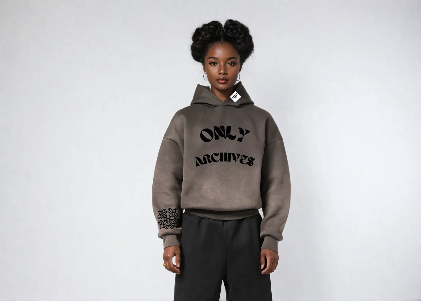 FADED ONLY ARCHIVES HOODIE (MOCHA)