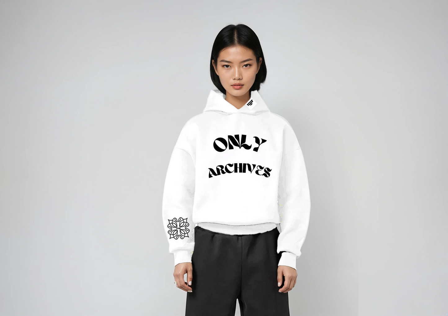 SUNFADED ONLY ARCHIVES HOODIE (WHITE)