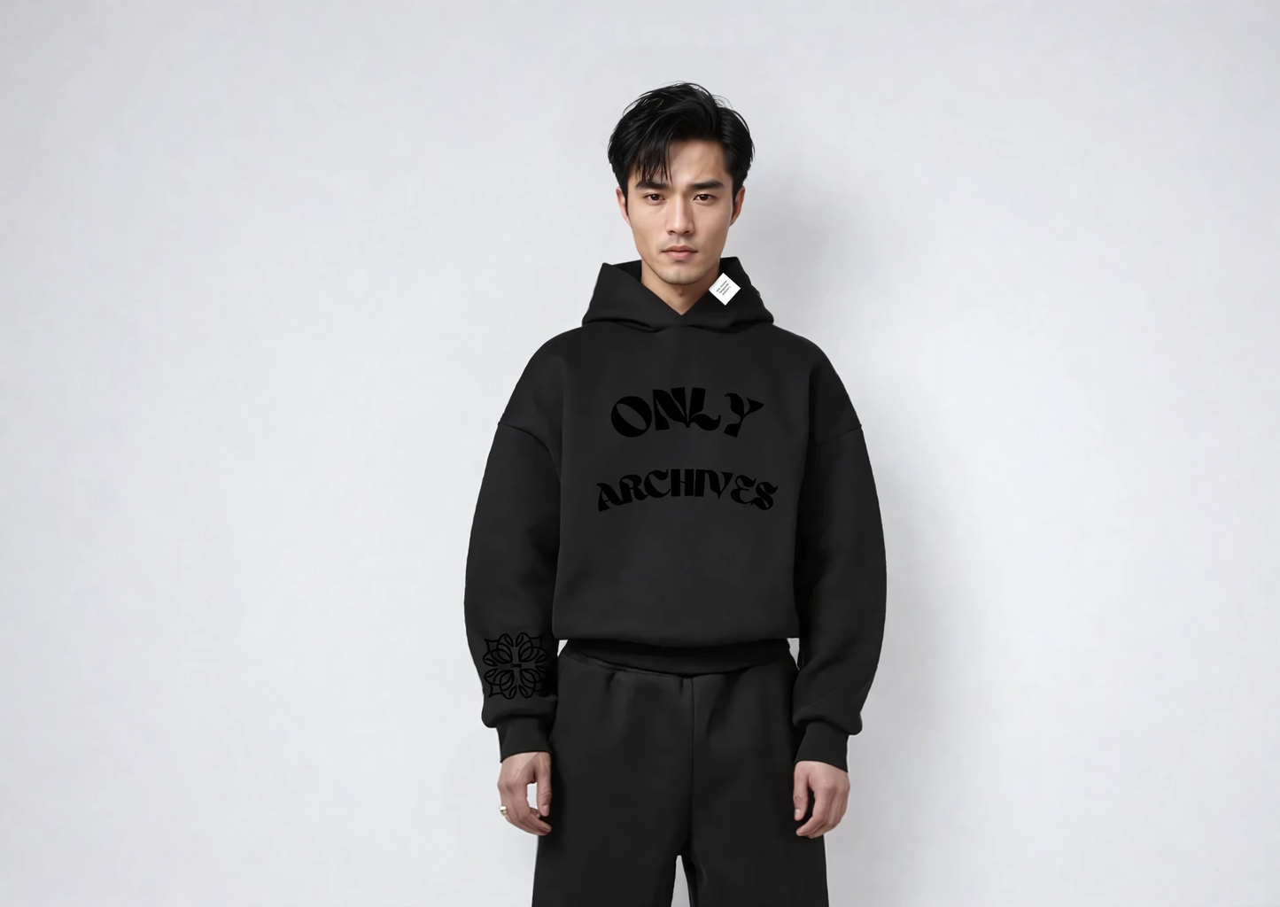 AGED ONLY ARCHIVES HOODIE (JET BLACK)
