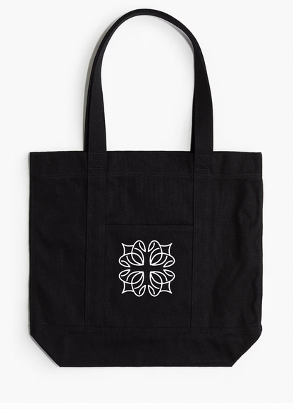 VINTAGE ONLY ARCHIVES TOTE BAG ( FADED BLACK)