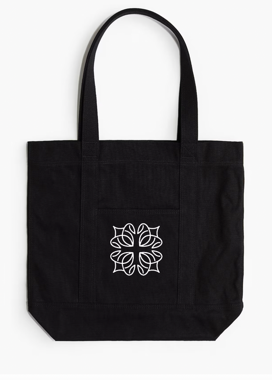 VINTAGE ONLY ARCHIVES TOTE BAG ( FADED BLACK)