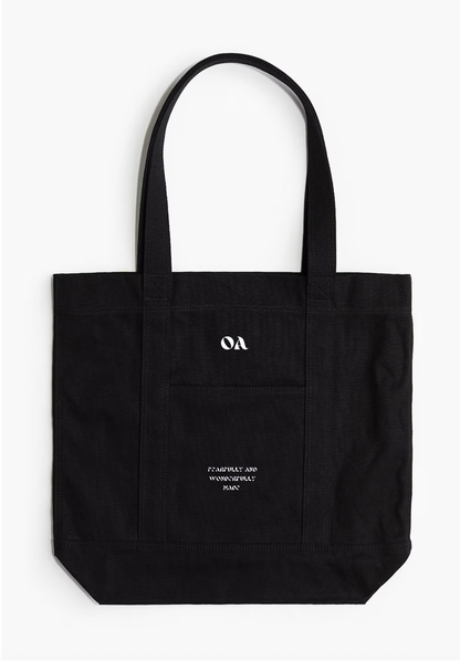 VINTAGE ONLY ARCHIVES TOTE BAG ( FADED BLACK)