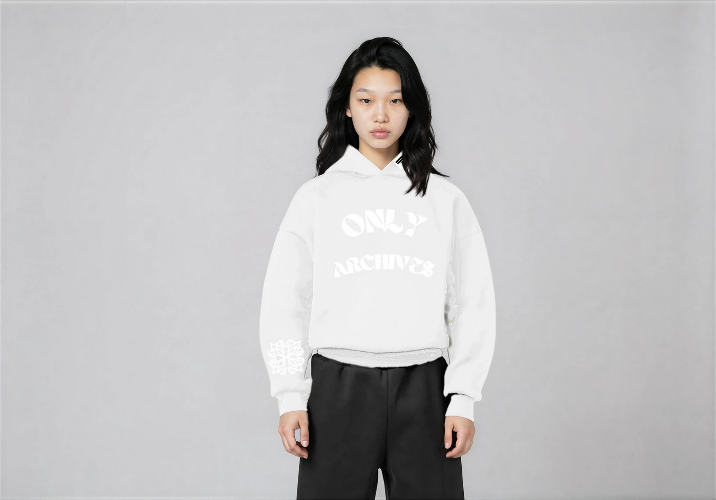 SUNFADED ONLY ARCHIVES HOODIE (WHITE)