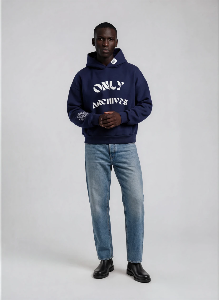 FADED ONLY ARCHIVES HOODIE (OCEAN)